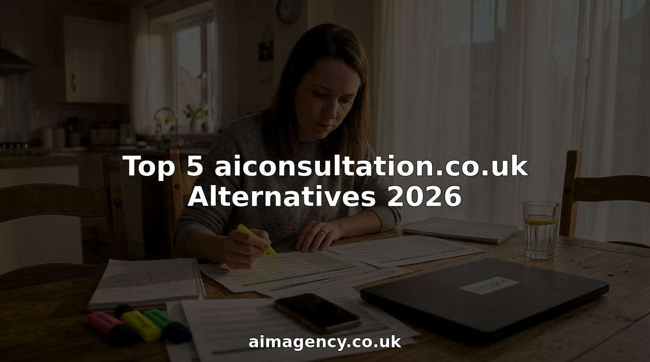 Person comparing AI consultation platform charts at desk