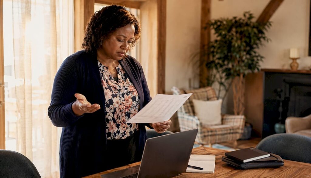 Hotel manager working on tablet in office