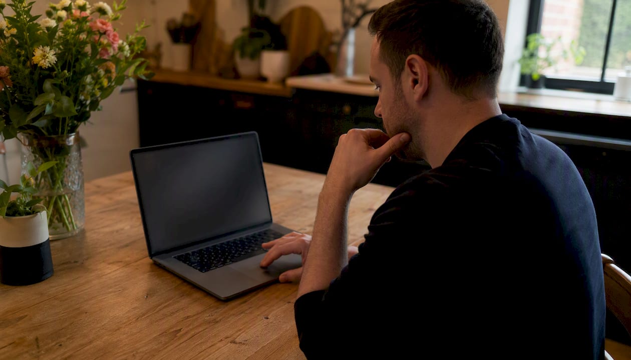 Person updating Google Business Profile address on desktop