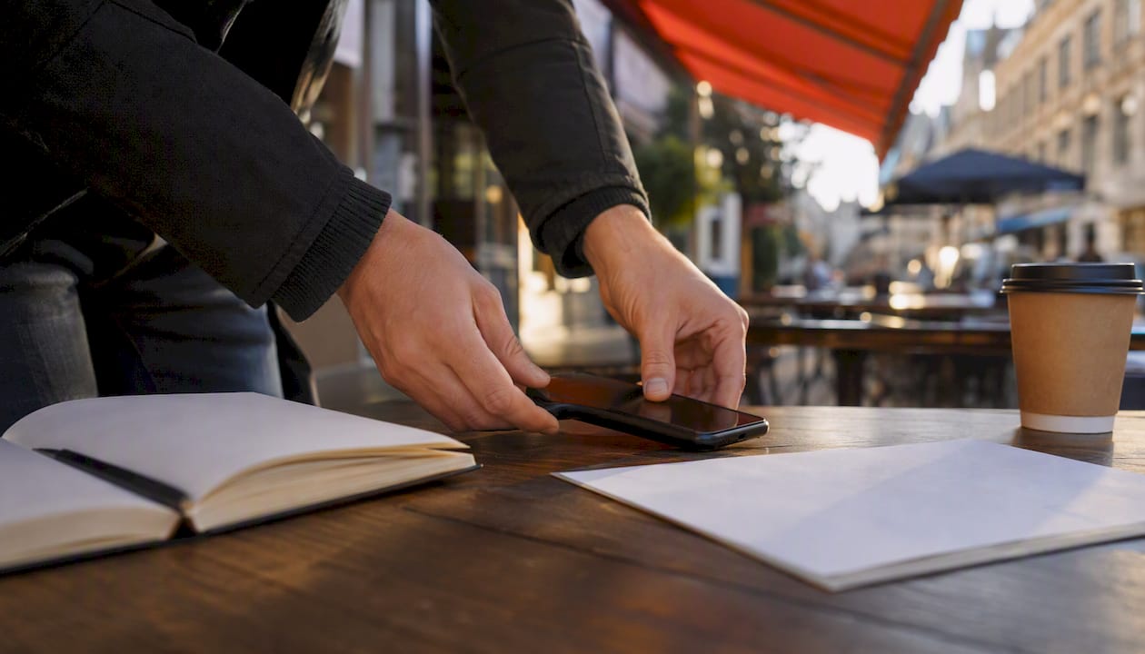 Hands preparing digital citation audit tools