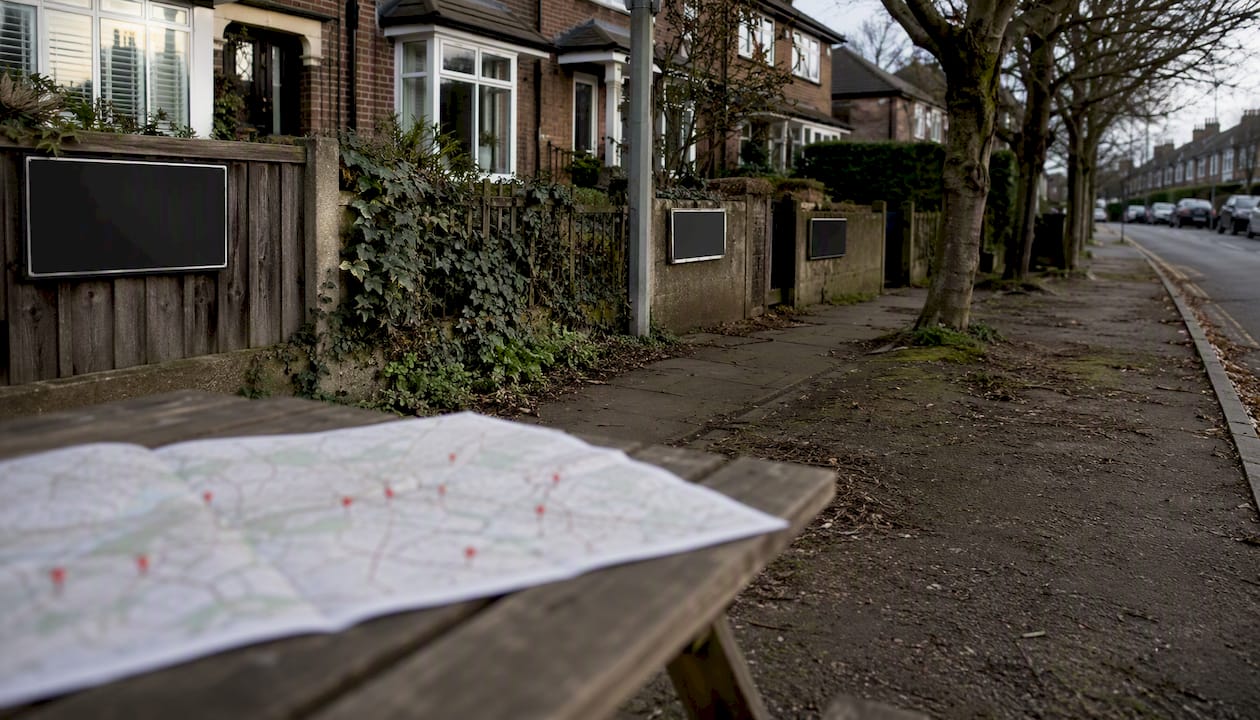 UK local plumber competitor map outdoors
