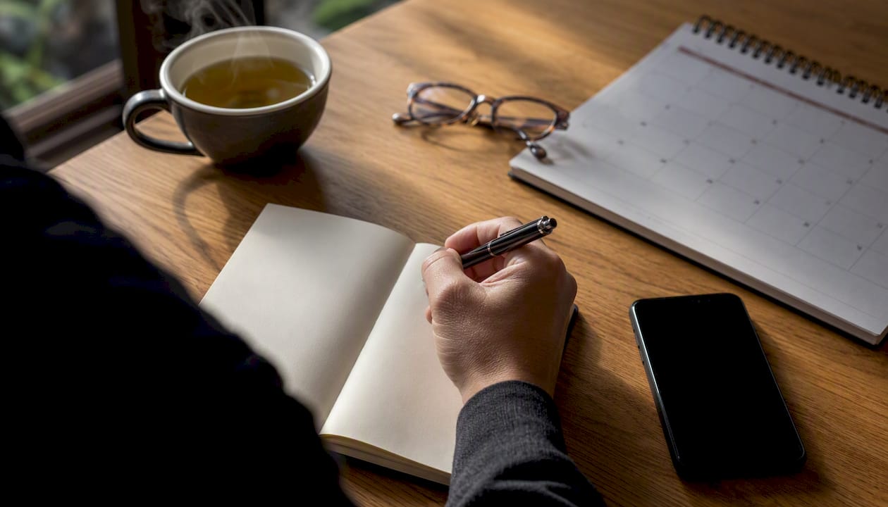 Owner reviewing appointment data notes