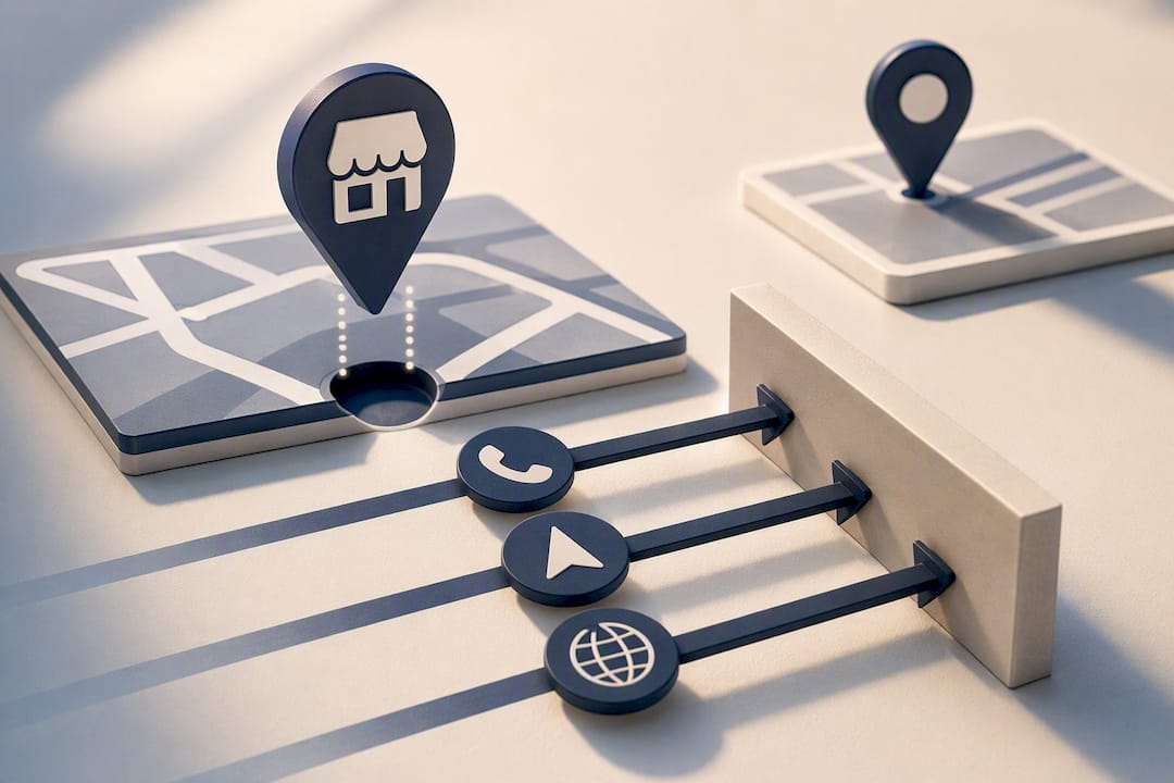 Illustration of local search visibility loss