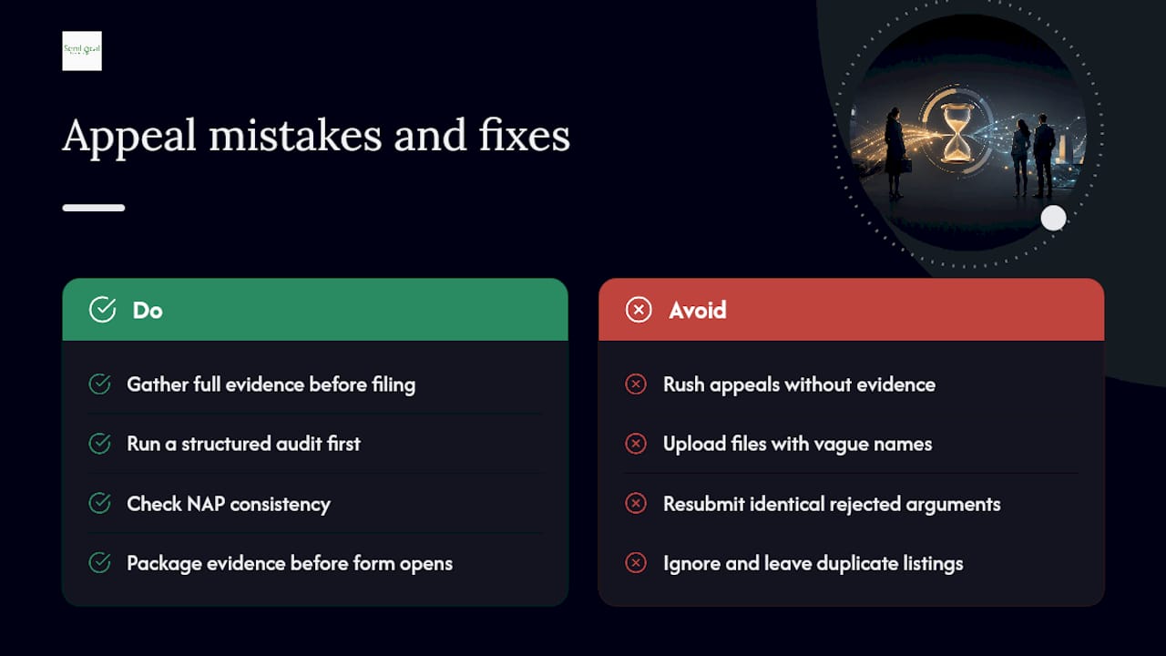 What Semlocal sees behind the scenes of failed appeals — overview diagram