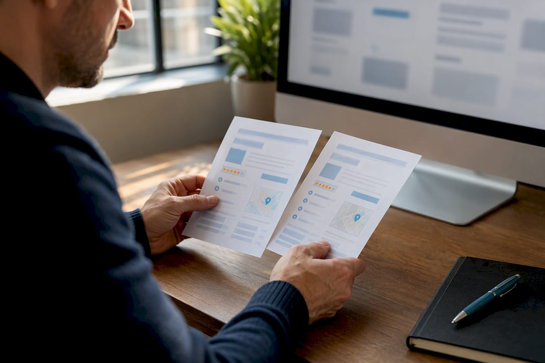 Owner comparing local directory listings