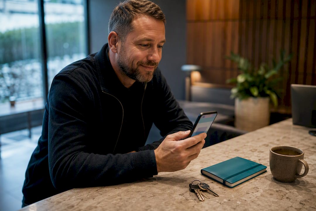 Business owner completing Apple verification