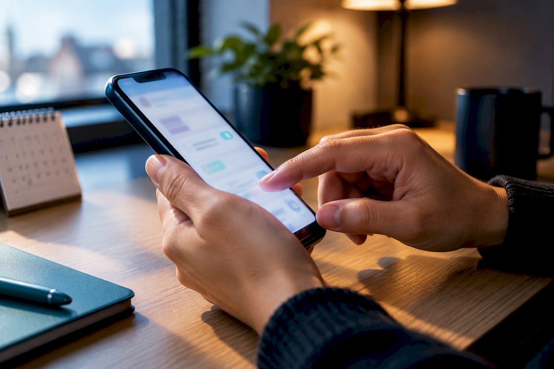 Business owner configuring WhatsApp auto reply